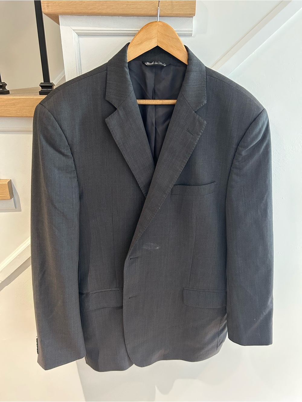 Ermenegildo Zegna Dark Gray Two-Button Suit Jacket